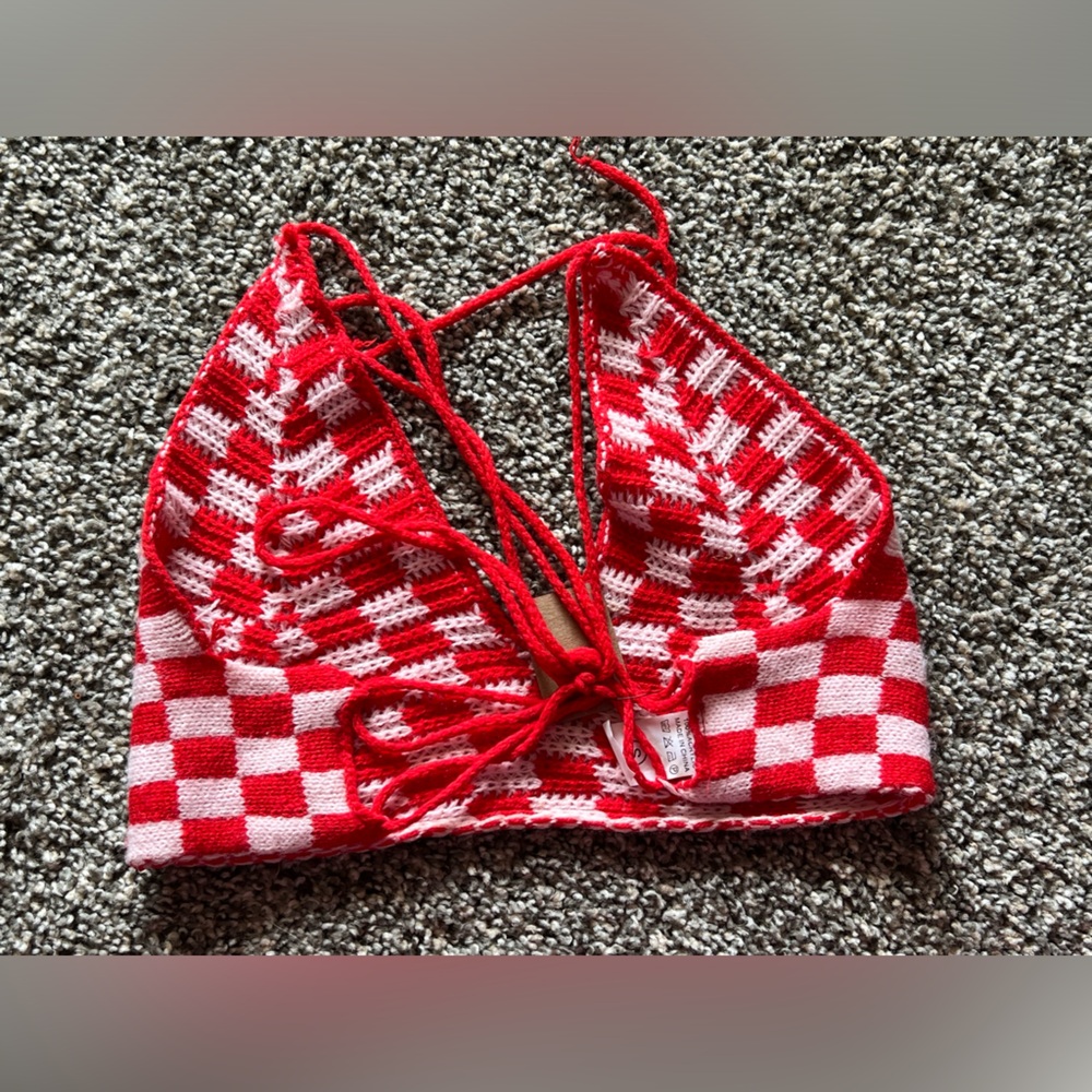 Checkered Knit Top - Picture 4 of 5